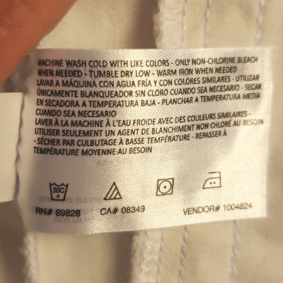 Nine West white stretch denim Jacket S NWT - Picture 11 of 16